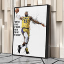 LeBron James Quote Canvas Art – Lakers Wall Decor