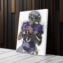 Lamar Jackson Canvas Art – Baltimore Ravens Wall Decor