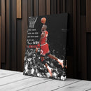 Michael Jordan Quote Canvas – Chicago Bulls Basketball Wall Art for Home Decor