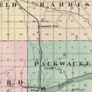 Vintage Map of Marquette County, Wisconsin 1878