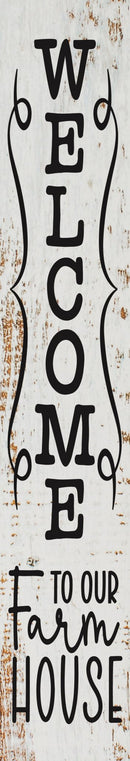 Farmhouse Welcome Porch Leaner Welcome Sign