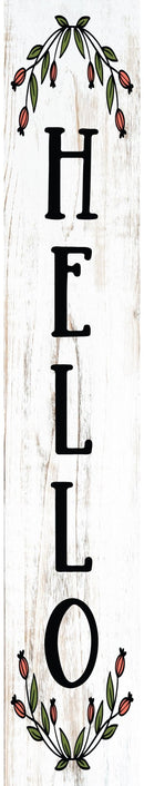Welcome Garland Porch Leaner Welcome Sign