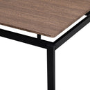 5-Piece Compact Bar Table Set with Table and Stools - Modern Industrial Design, Space-Saving Furniture for Dining Room and Breakfast Nook (Dark Brown)