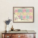 Vintage Map of Pierce County, Wisconsin 1878