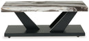 Cendill - Occasional Table Set (Set of 3) - Dark Brown / White / Black