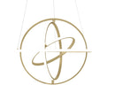 Oxford LED Adjustable Chandelier // Sandy Gold