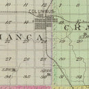 Vintage Map of Cherokee County, Kansas 1887