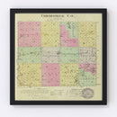 Vintage Map of Cherokee County, Kansas 1887