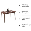 47 Inch Dining Table Natural Finish for Small Spaces