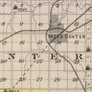 Vintage Map of Woodson County, Kansas 1887