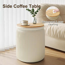 White Velvet Upholstered Storage Ottoman Vanity Set