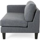 Comfy 3-Seat Sofa with Wooden Legs, Modern Style for Living Room and Study