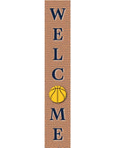Basketball Porch Leaner Welcome Sign