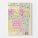 Vintage Map of Jackson County, Kansas 1887