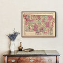 Vintage Map of Franklin County, Massachusetts 1871
