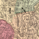 Vintage Map of Franklin County, Massachusetts 1871