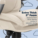 Executive Office Chair With AIR Lumbar Support Cream White