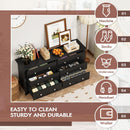 Solid Wood Black Dresser With Six Drawers Contemporary