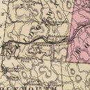 Vintage Map of Windsor County, Vermont 1876