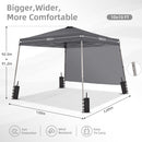 Ainfox 8ft x10ft Pop Up Canopy Tent, Portable Gazebo, Outdoor Canopy for Events With 1/2 SideWall and 4 Sandbags