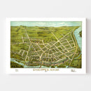 Vintage Map of Chicopee, Massachusetts 1878