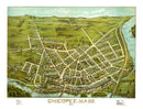 Vintage Map of Chicopee, Massachusetts 1878