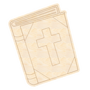 Unfinished Wood Etched Religious Book Shape | Paint By Line Crafts | up to 30" DIY