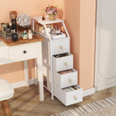 UltraSlimVertical Dresser With USB Charging Station White