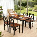 Executive Solid Rubber Wood Space Saving Dining Set