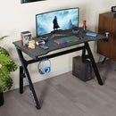 47 Inch Carbon Fiber Gaming Desk with Cup Holder