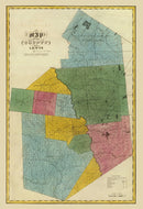 Vintage Map of Lewis County, New York 1829
