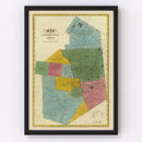 Vintage Map of Lewis County, New York 1829