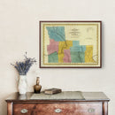 Vintage Map of Broome County, New York 1829