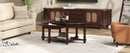 Vintage Oval Coffee Table with Drawer and Storage Shelf, Antique Cocktail Table in 45', French Country Accent Table for Living Room,Walnut
