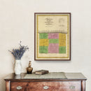 Vintage Map of Orleans County, New York 1829