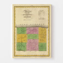 Vintage Map of Orleans County, New York 1829