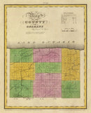 Vintage Map of Orleans County, New York 1829