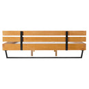 PINE WOOD BED FRAME KING SIZE,NATURAL & BLACK COLOR