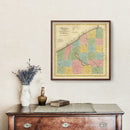 Vintage Map of Chautauqua County, New York 1829
