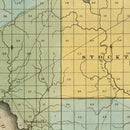 Vintage Map of Chautauqua County, New York 1829