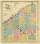 Vintage Map of Chautauqua County, New York 1829
