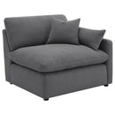 Hobson 4-piece Upholstered Modular Sectional Sofa Charcoal