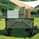Utility Park Garden Cart Tool Customized Color Folding Camping Trolley Outdoor Picnic Beach Wagon, Green