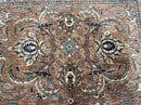 Indo Persian Mahal Rug 8x10, Traditional Wool Oriental Carpet, Pink