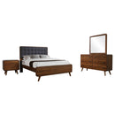 Robyn 4-piece Full Bedroom Set Dark Walnut