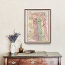 Vintage Map of Hamilton County, New York 1840