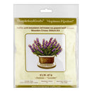 Cross-stitch kits on wood Lavender FLW-074