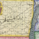 Vintage Map of Livingston County, New York 1840