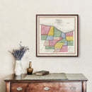 Vintage Map of Monroe County, New York 1840
