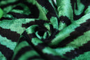 Green & Black Tribal Velvet Pillow – Handmade 16x24 Lumbar